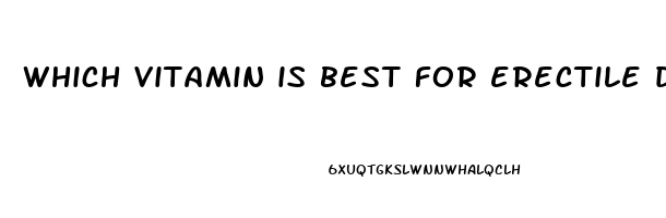 which vitamin is best for erectile dysfunction