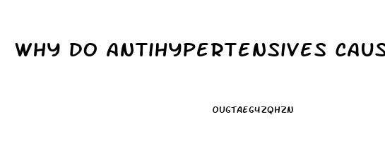 why do antihypertensives cause erectile dysfunction