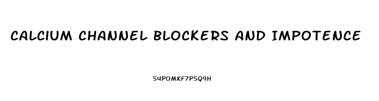 Calcium Channel Blockers And Impotence