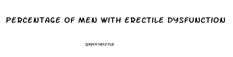 percentage of men with erectile dysfunction